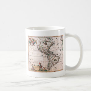 The Visscher map of the New World Coffee Mug
