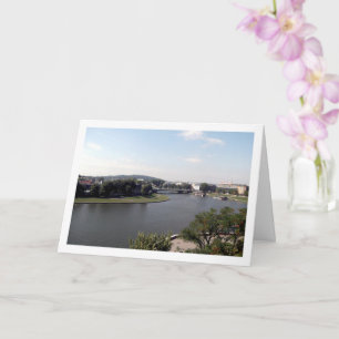 The Vistula River, Kraków, Poland Card