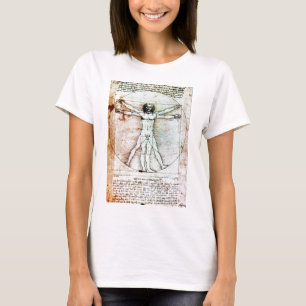 THE VITRUVIAN MAN  Antique  Parchment T-Shirt