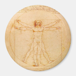The Vitruvian Man - Leonardo da Vinci Magnet