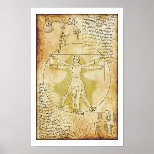 The Vitruvian Rollergirl (Ria Culpa, 2015) Poster (Front)