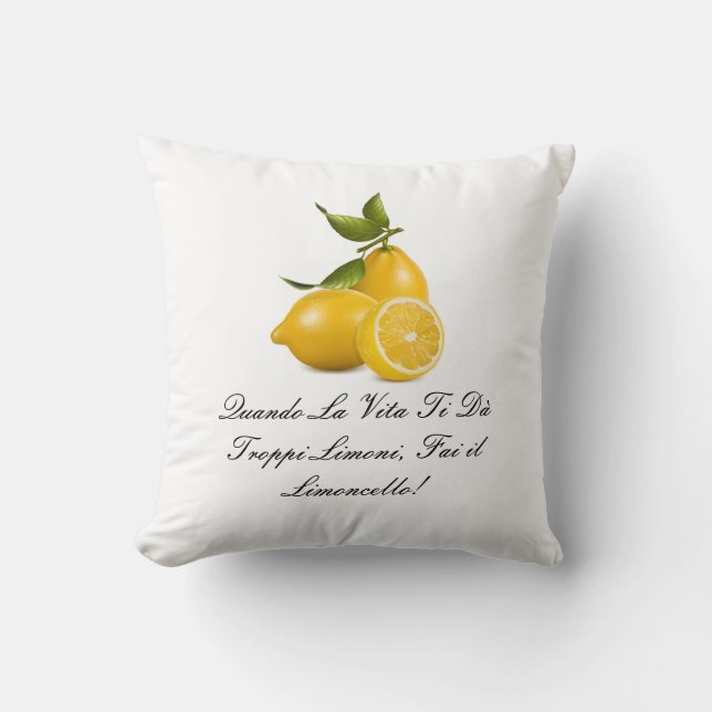 The Vittoria Pillow (Written In Italian) (Front)