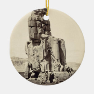 The 'Vocal Memnon', Colossal Statue of Amenhotep I Ceramic Ornament