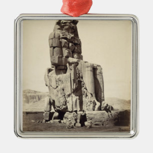 The 'Vocal Memnon', Colossal Statue of Amenhotep I Metal Ornament