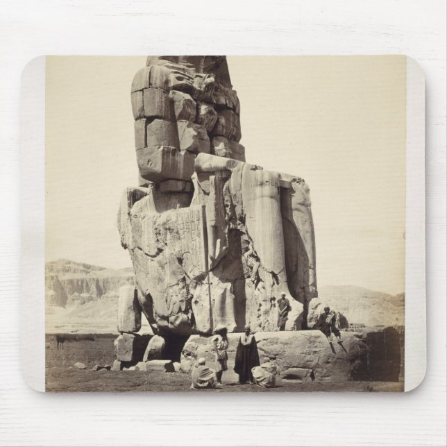 The 'Vocal Memnon', Colossal Statue of Amenhotep I Mouse Pad (Front)