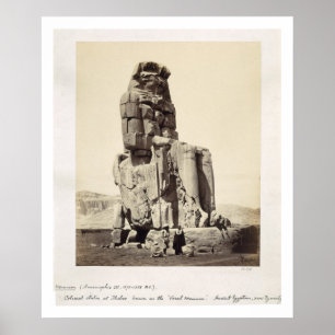 The 'Vocal Memnon', Colossal Statue of Amenhotep I Poster