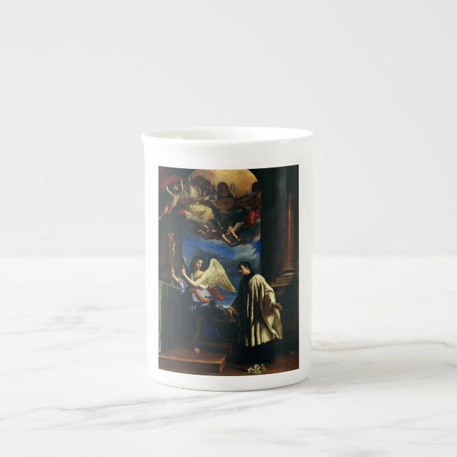 The Vocation of Saint Aloysius Luigi Gonzaga Bone China Mug (Front)