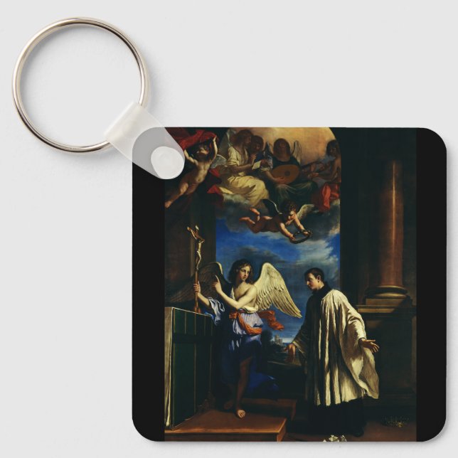 The Vocation of Saint Aloysius Luigi Gonzaga Key Ring (Front)