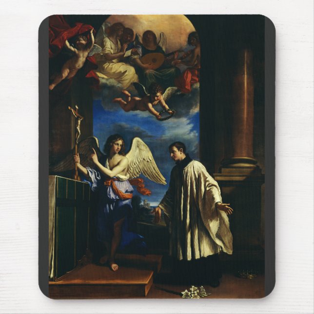 The Vocation of Saint Aloysius Luigi Gonzaga Mouse Pad (Front)