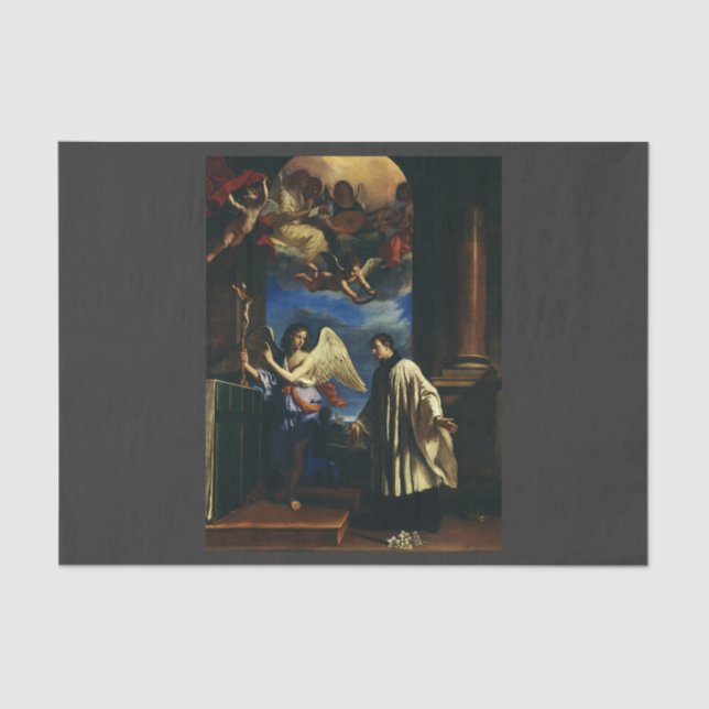 The Vocation of Saint Aloysius Luigi Gonzaga Tissue Paper (Front)