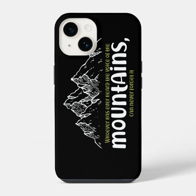 The Voice of the Mountains iPhone Case (Back)