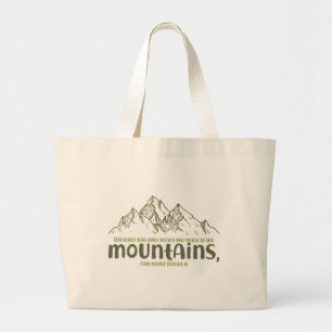 The Voice of the Mountains Large Tote Bag