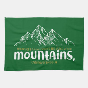 The Voice of the Mountains Tea Towel