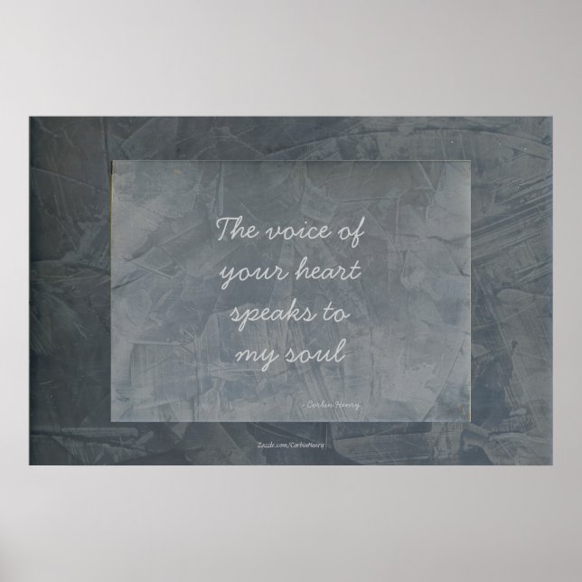 The Voice Of Your Heart Speaks To My Soul - Poster (Front)