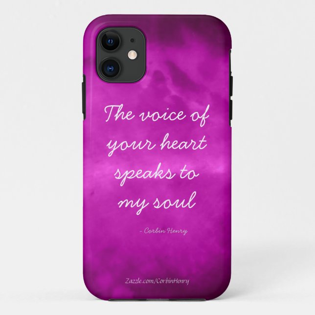 The Voice Of Your Heart Speaks To My Soul - Purple Case-Mate iPhone Case (Back)