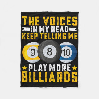 The Voices In My Head Keep Telling Me - Funny Pool Fleece Blanket