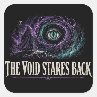 The Void Stares Back Cosmic Horror Eye Sticker