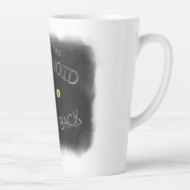 The Void Stares Back Latte Mug (Right)