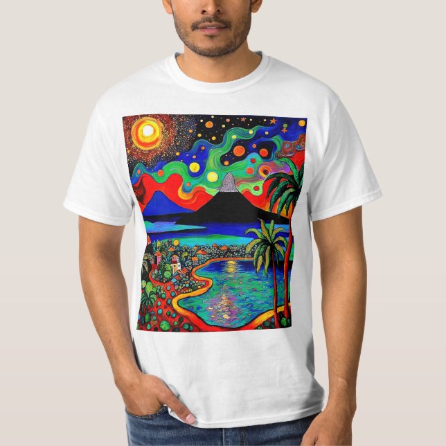 The Volcano Fountain T-Shirt (Front)