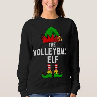 The Volleyball Elf Funny Christmas Matching Family Sweatshirt