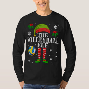 The Volleyball Elf Matching Volleyball Player Chri T-Shirt