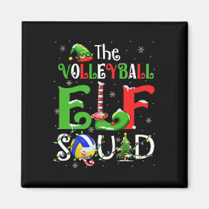 The Volleyball Elf Xmas Elf Hat Scute Ss Cute Sss Magnet