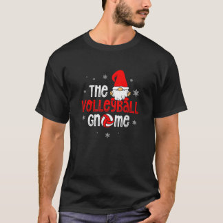 The Volleyball Gnome Christmas Holiday Season Voll T-Shirt