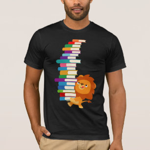 The Voracious Reader (Cute Cartoon Lion) T-Shirt