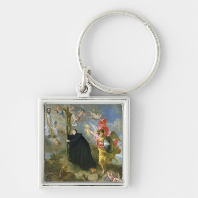 The Vows of Saint Aloysius of Gonzaga Key Ring (Front)