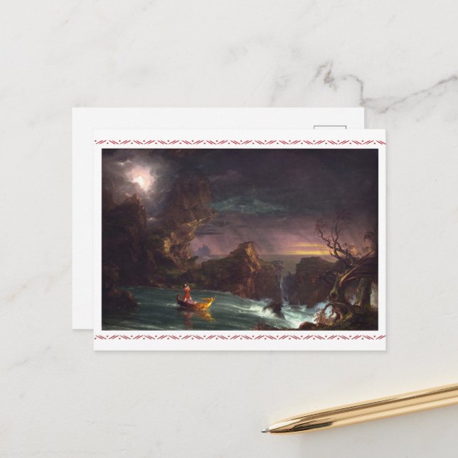 The Voyage of Life by Thomas Cole  Postcard (Front/Back In Situ)