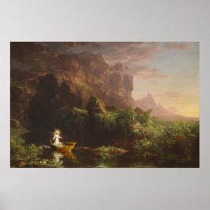 The Voyage of Life: Childhood, 1842 (oil on canvas Poster