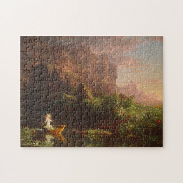 The Voyage of Life: Childhood by Thomas Cole Jigsaw Puzzle (Horizontal)