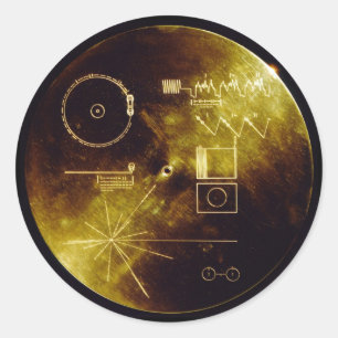 The Voyager Golden Record Classic Round Sticker