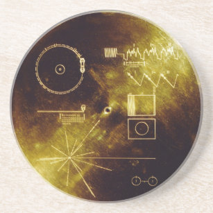 The Voyager Golden Record Coaster