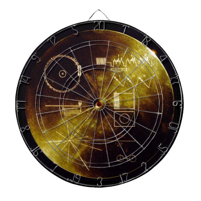The Voyager Golden Record Dartboard (Front)