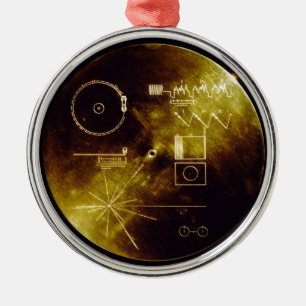 The Voyager Golden Record Metal Tree Decoration