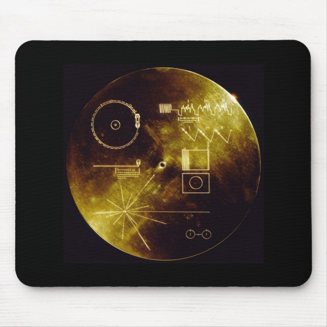 The Voyager Golden Record Mouse Pad (Front)