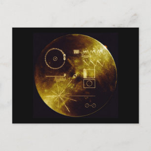 The Voyager Golden Record Postcard