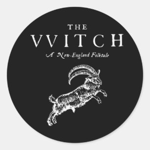 The VVitch a new Eangland fotktale Classic Round Sticker