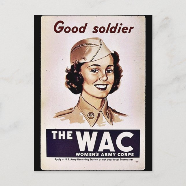 The Wac Womens Army Corps Postcard (Front)