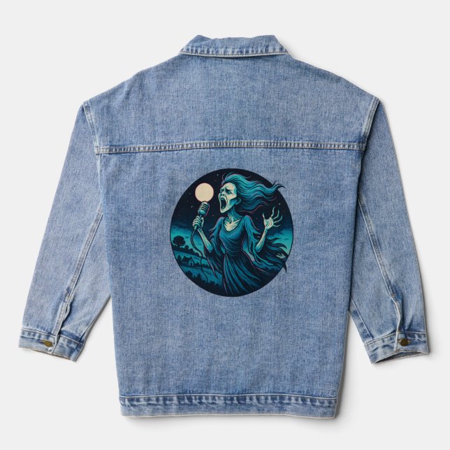 The Wail of the Banshee Denim Jacket (Back)
