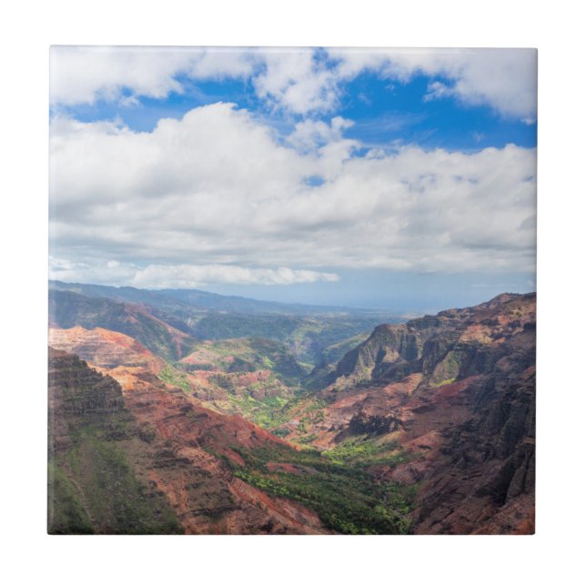 The Waimea Canyon Ceramic Tile (Front)