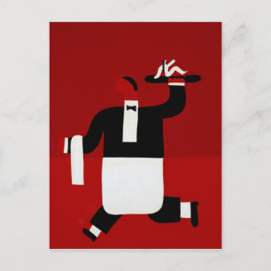 The Waiter 1998 Postcard
