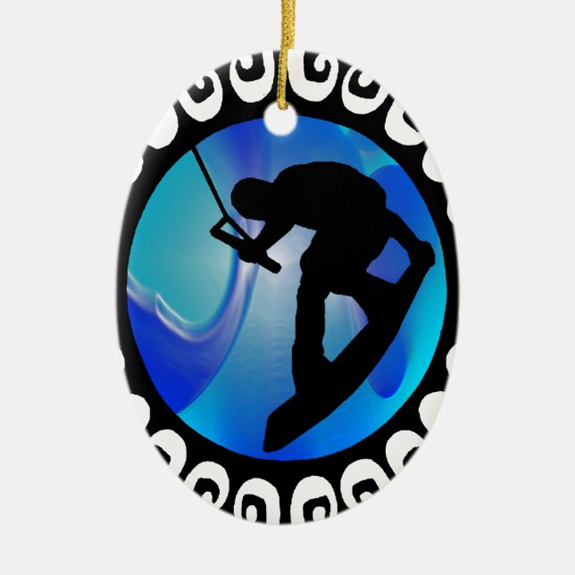 THE WAKEBOARD FEELING CERAMIC ORNAMENT (Front)