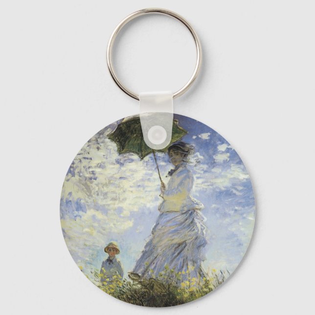 The Walk, Lady with a Parasol Key Ring (Front)