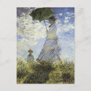 The Walk, Lady with a Parasol Postcard