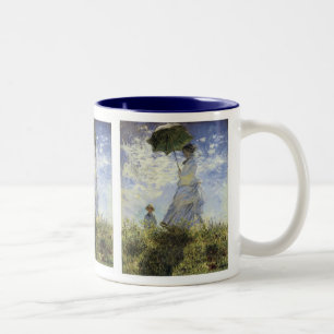 The Walk, Lady with a Parasol Two-Tone Coffee Mug
