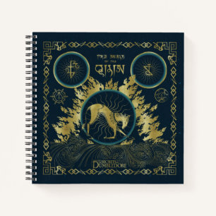 The Walk of the Qilin Golden Water Tapestry Notebook