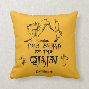 The Walk of The Qilin Line Graphic Cushion