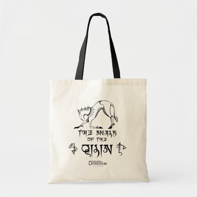 The Walk of The Qilin Line Graphic Tote Bag (Front)